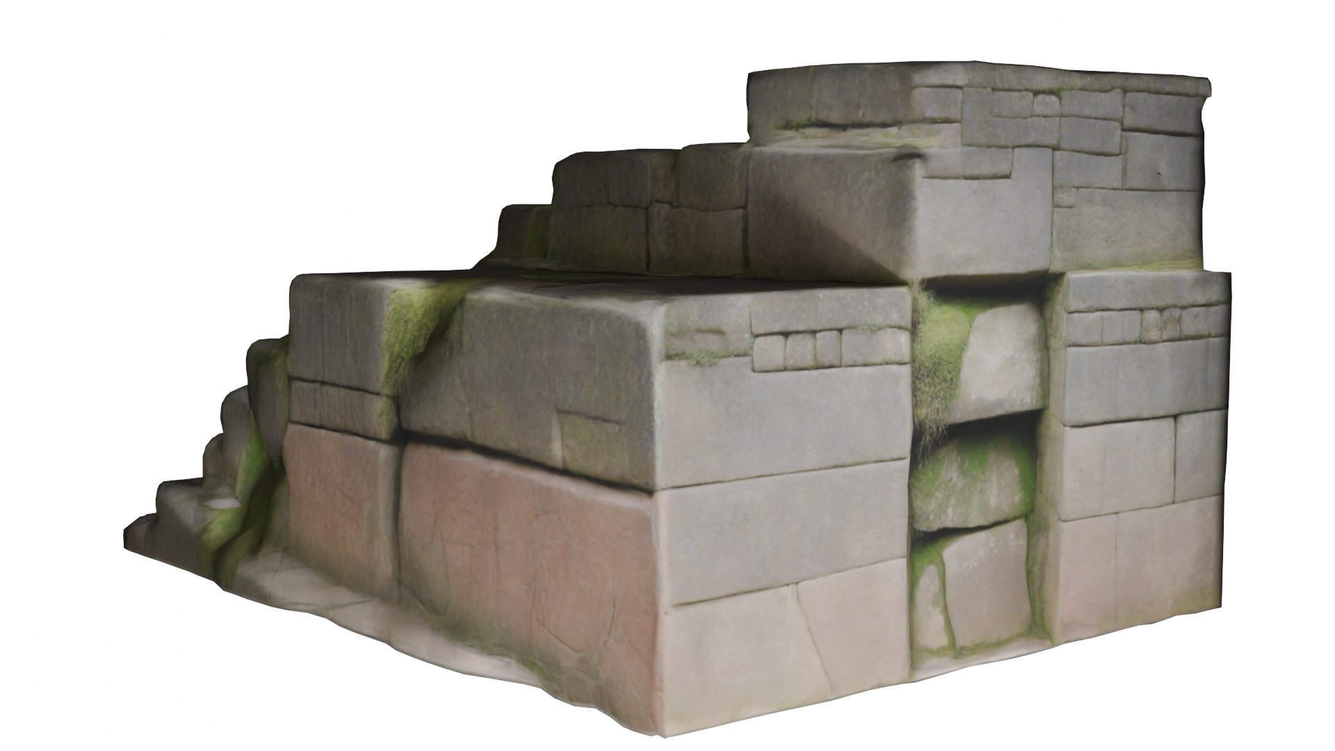 3D Model Ancient Incan Stone Staircase 3D Model FBX OBJ - TurboSquid ...
