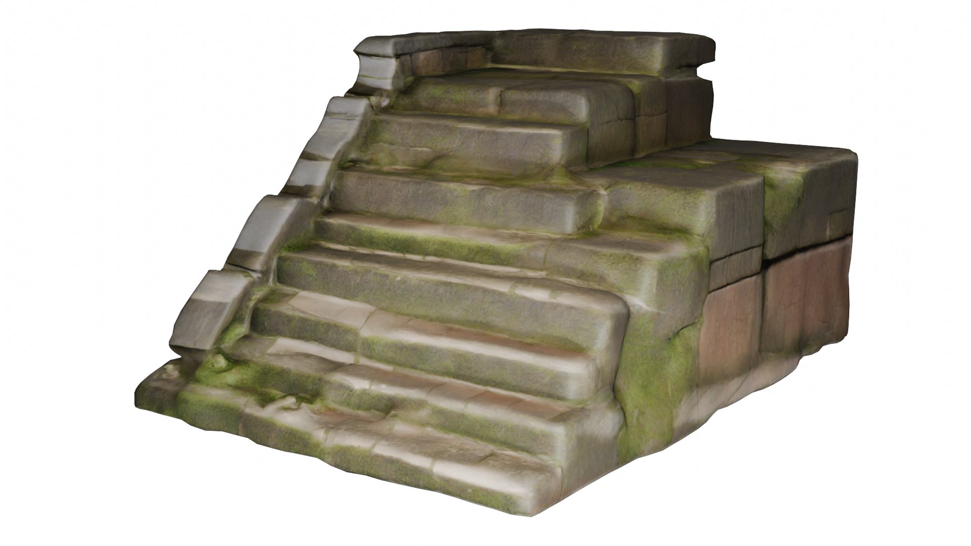 3D Model Ancient Incan Stone Staircase 3D Model FBX OBJ - TurboSquid ...