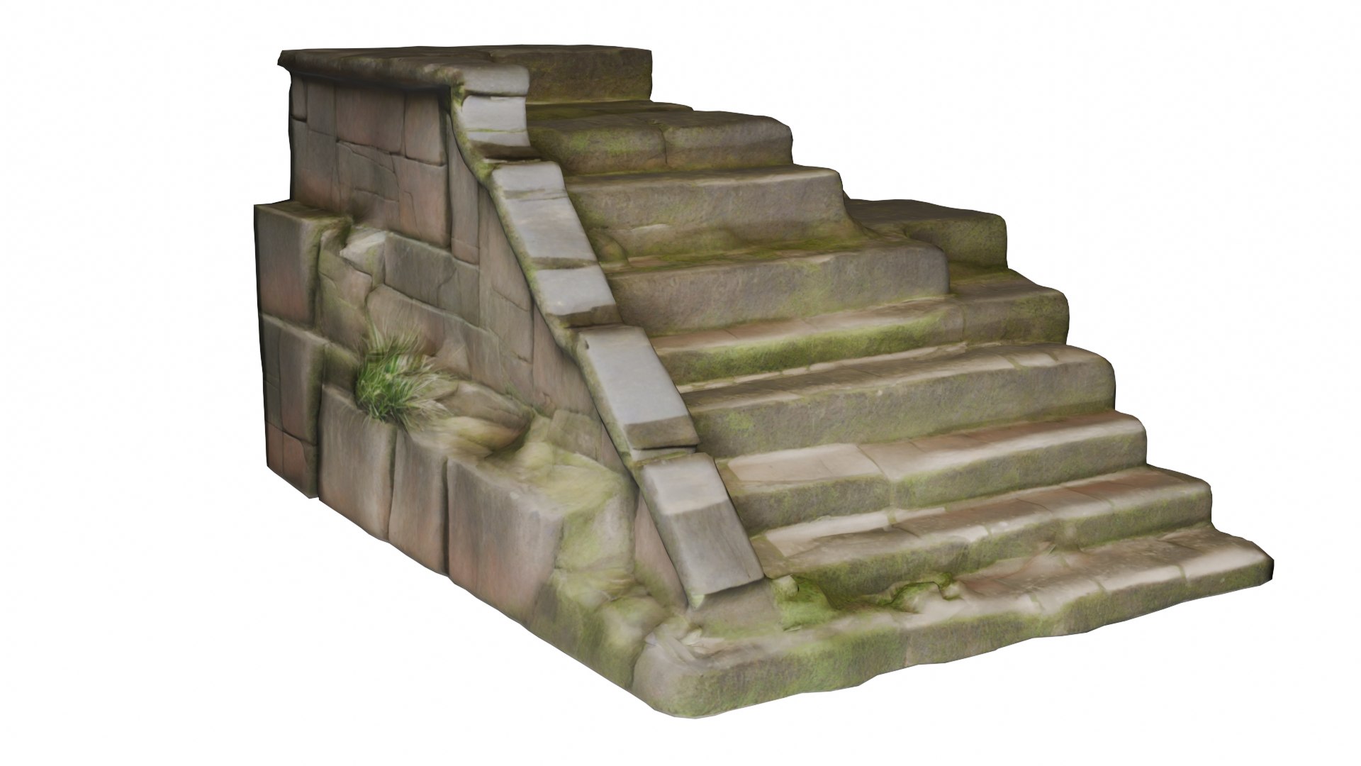 3D Model Ancient Incan Stone Staircase 3D Model FBX OBJ - TurboSquid ...