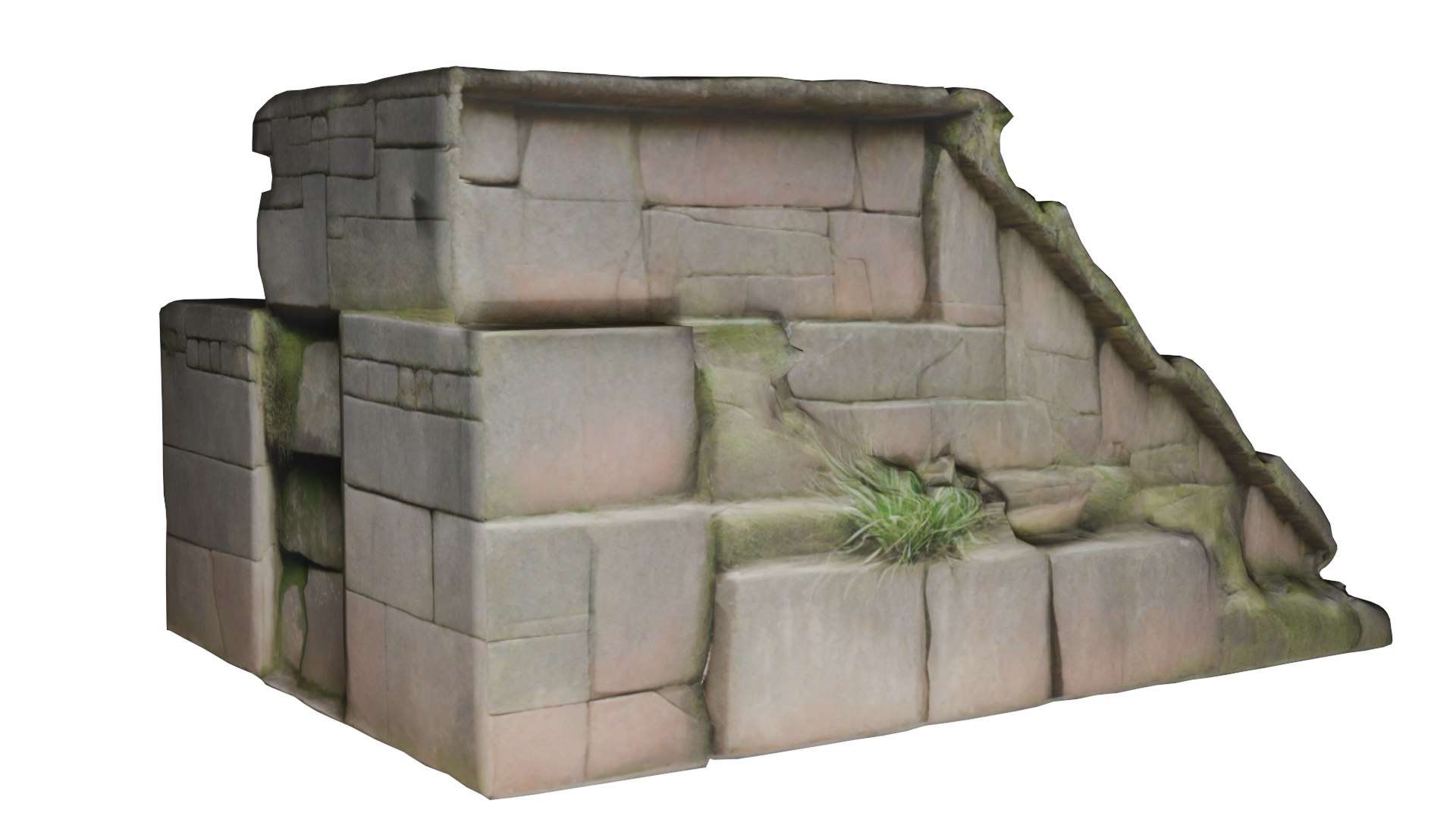3D Model Ancient Incan Stone Staircase 3D Model FBX OBJ - TurboSquid ...