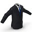 Doppelknopf Business Jacke Anzug 3D-Modell