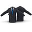 Doppelknopf Business Jacke Anzug 3D-Modell
