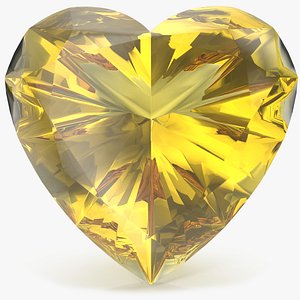 Heart Shape Yellow Sapphire
