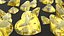 3D model Heart Shape Yellow Sapphire