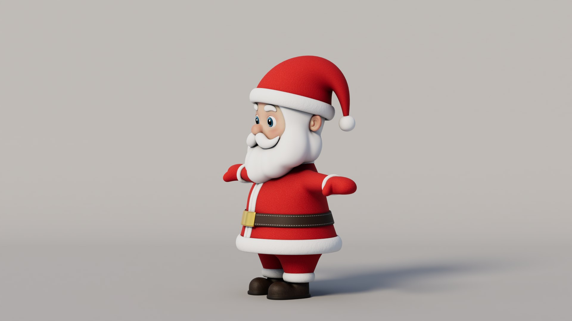 3D Rigged Cartoon Santa Claus Model - TurboSquid 2322583