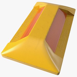 3D Orange Reflective Road Stud