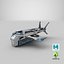 sci-fi cargo drone pbr 3D model