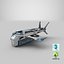 sci-fi cargo drone pbr 3D model