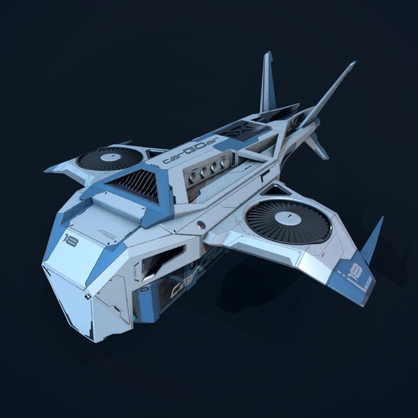 Sci-fi cargo drone pbr 3D model - TurboSquid 1325896