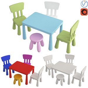 children ikea mammut 3D model