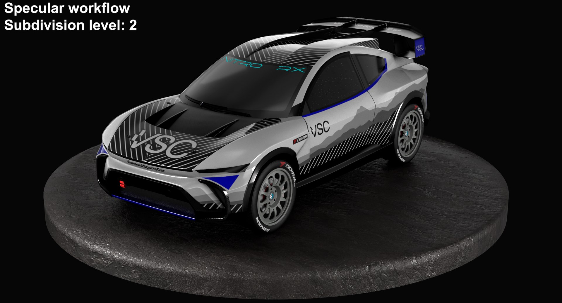 3D FC1-X Electric Rallycross SUV Conner Martell Vermont Sports Car Team model https://p.turbosquid.com/ts-thumb/Bx/9r0Fti/oH/tbrender_viewport/png/1660939719/1920x1080/fit_q87/a7ce207bb5dd37c7d9098b4fa7a02ef9436a9273/tbrender_viewport.jpg