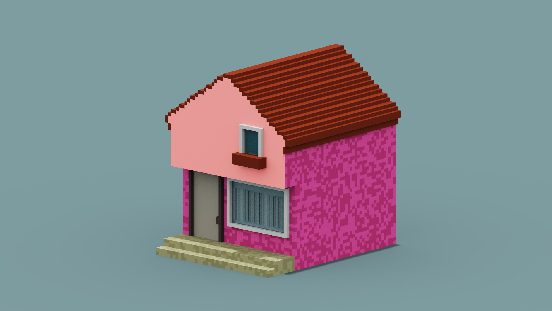 3D Voxel House - TurboSquid 1843636