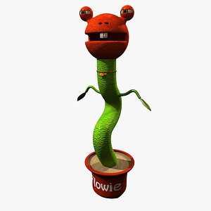cartoon plant flowie 3d model
