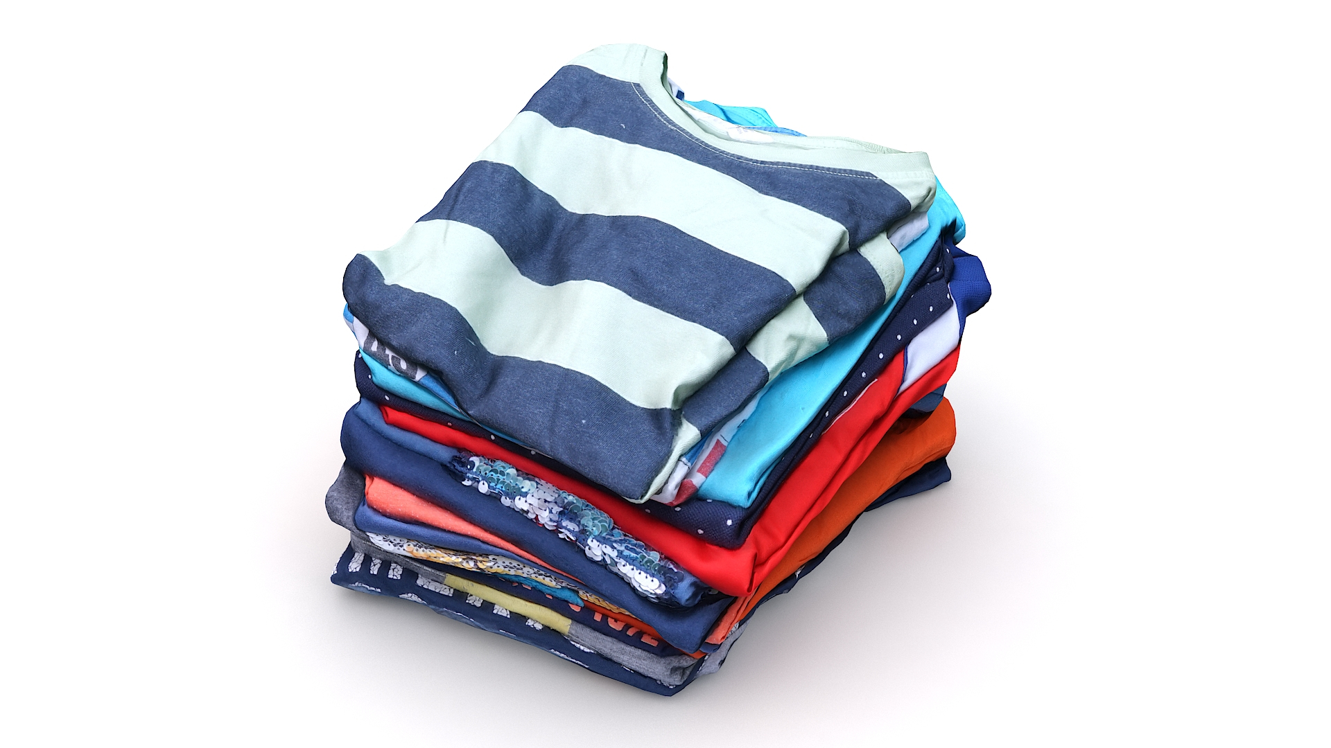 folded pile of clothes