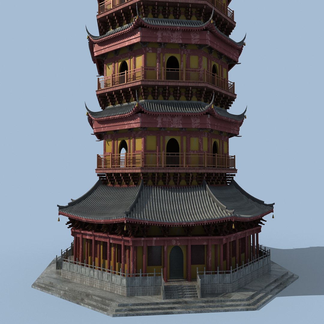 Chinese Tower 3D Model - TurboSquid 1330085