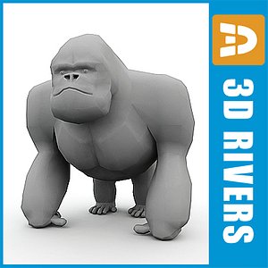 polygonal gorilla ma