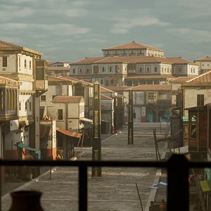 3D The Streets Of Egypt Environment - Lighthouse Of Alexandria model