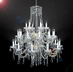 Victorian Crystal Chandelier FX 3D
