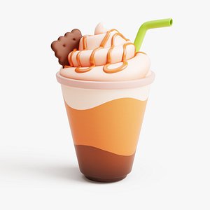Creamy Coffee Stylized 3D model