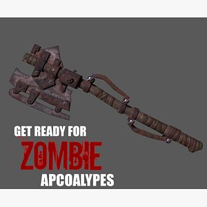 3D model AXE for zombie games