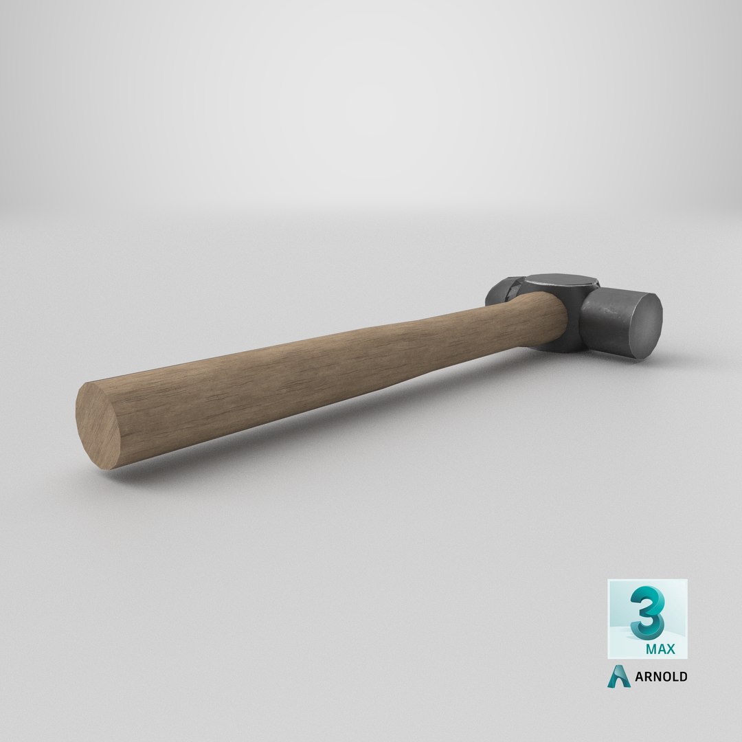 3D Ball Peen Hammer Low-poly PBR https://p.turbosquid.com/ts-thumb/Bx/PKRAzZ/7t/stemcell_max_arnold_render/png/1787528104/1920x1080/fit_q87/8f9fd7a23c44ced0481234525cb86a57dbf07a78/stemcell_max_arnold_render.jpg