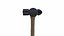 Ball Peen Hammer Low-poly PBR