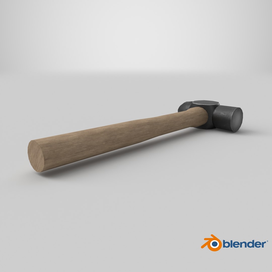 3D Ball Peen Hammer Low-poly PBR https://p.turbosquid.com/ts-thumb/Bx/PKRAzZ/II/stemcell_blender_cycles_render/png/1787528097/1920x1080/fit_q87/ef474d491184aa0b2cc484265204d7e8a52a82b1/stemcell_blender_cycles_render.jpg