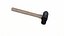 Ball Peen Hammer Low-poly PBR