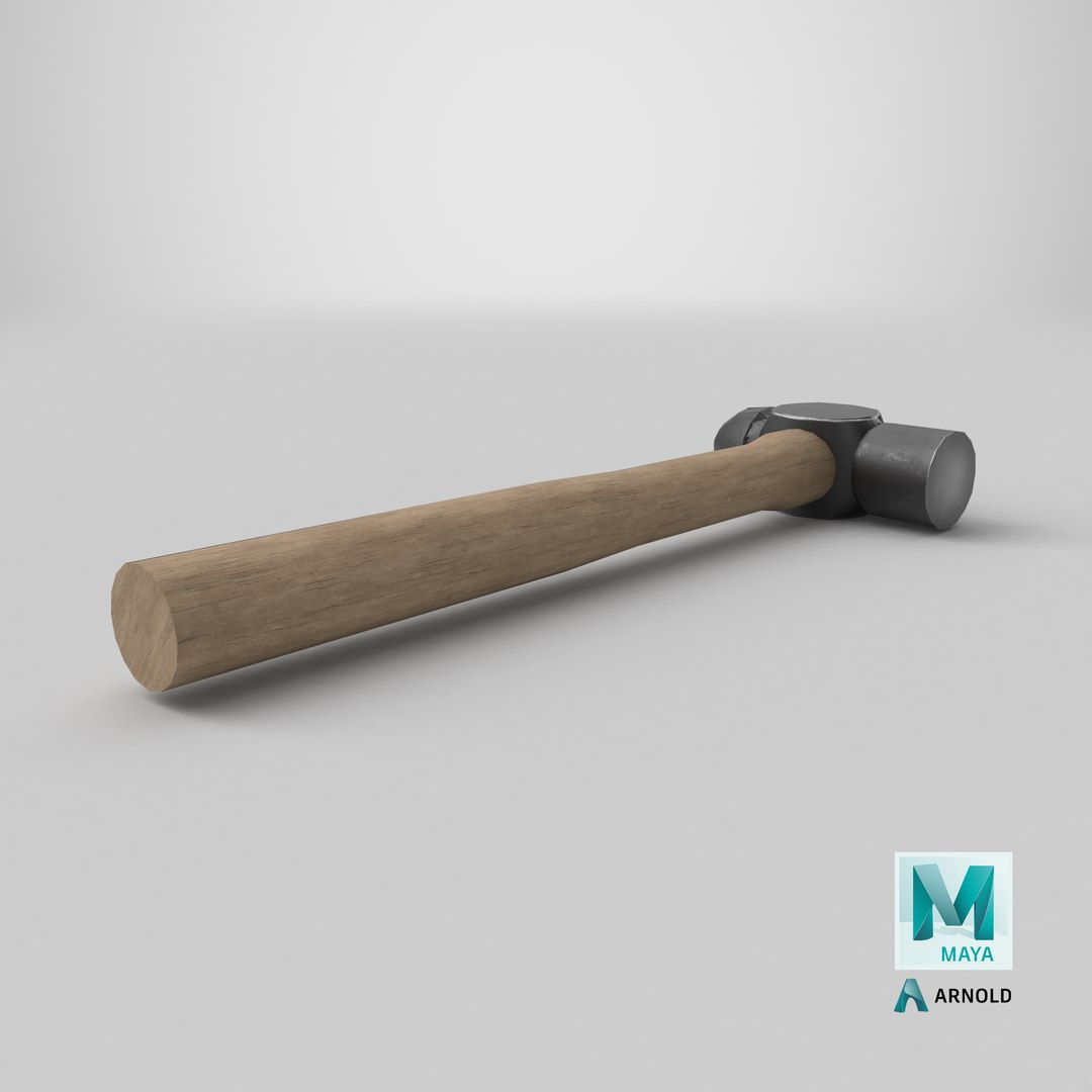 3D Ball Peen Hammer Low-poly PBR https://p.turbosquid.com/ts-thumb/Bx/PKRAzZ/s7/stemcell_maya_arnold_render/png/1787528099/1920x1080/fit_q87/3f282af4286db86d393f888c545c1f6e43e1048d/stemcell_maya_arnold_render.jpg