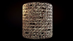 Seamless Desert Camouflage Net material textures 3D model