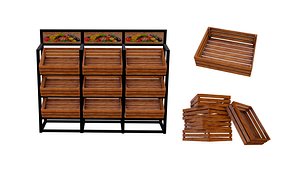 3D Fruit shelf - fruit boxes