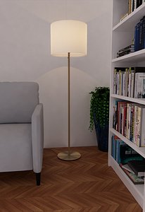 Floor Lamp IKEA RINGSTA  and SKAFTET 3D model