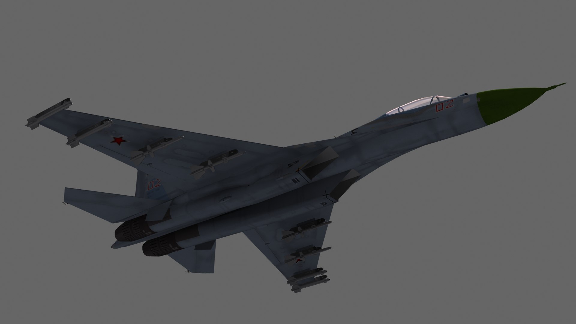3D Sukhoi Su-27 https://p.turbosquid.com/ts-thumb/Bx/Wcuwbi/Cu/su270060/jpg/1664955939/1920x1080/fit_q87/bb6988362ebded7337ea4379f16375a2f5b010b0/su270060.jpg