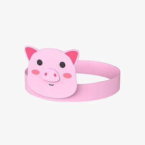 Paper Pig Headband model