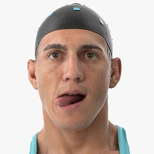 mike human head tongue 3D model