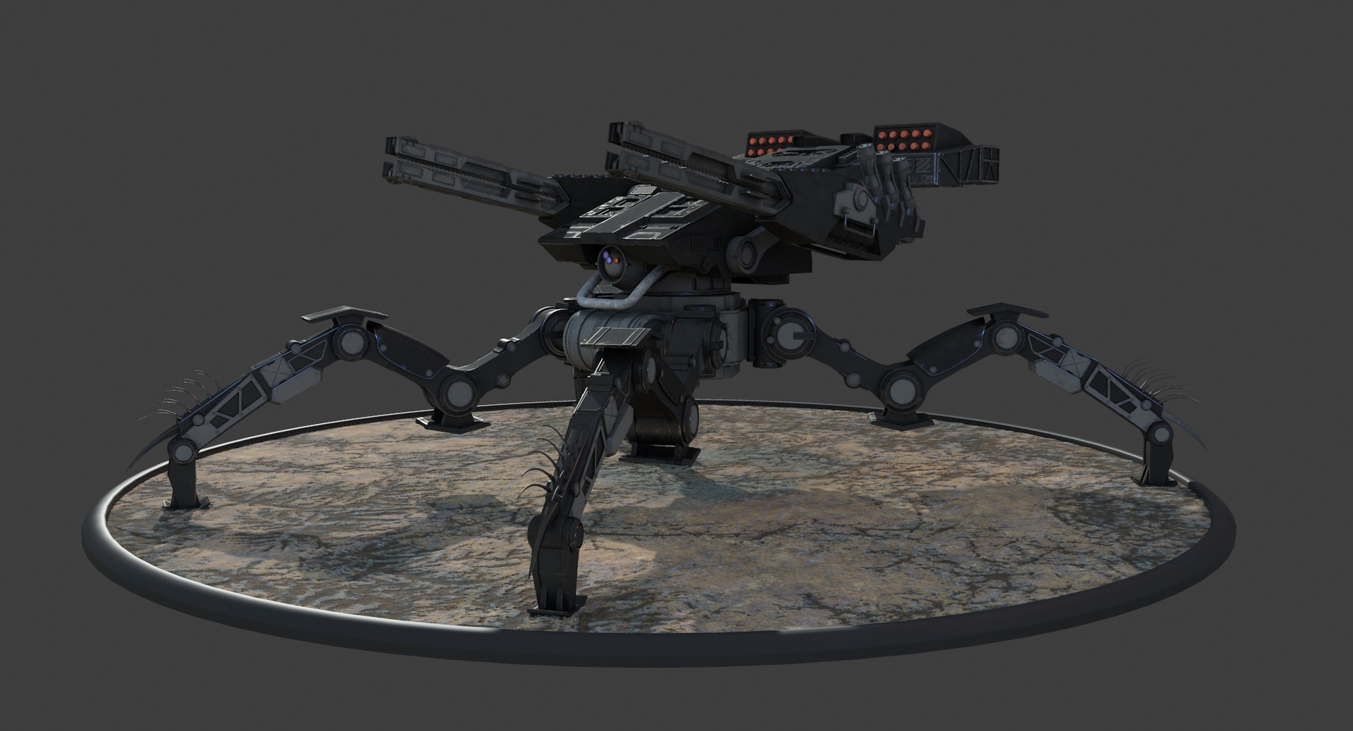modelo 3d Tanque de araña - TurboSquid 1340913