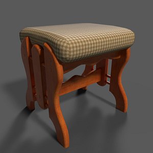 3D Kitchen Ottoman Chair model