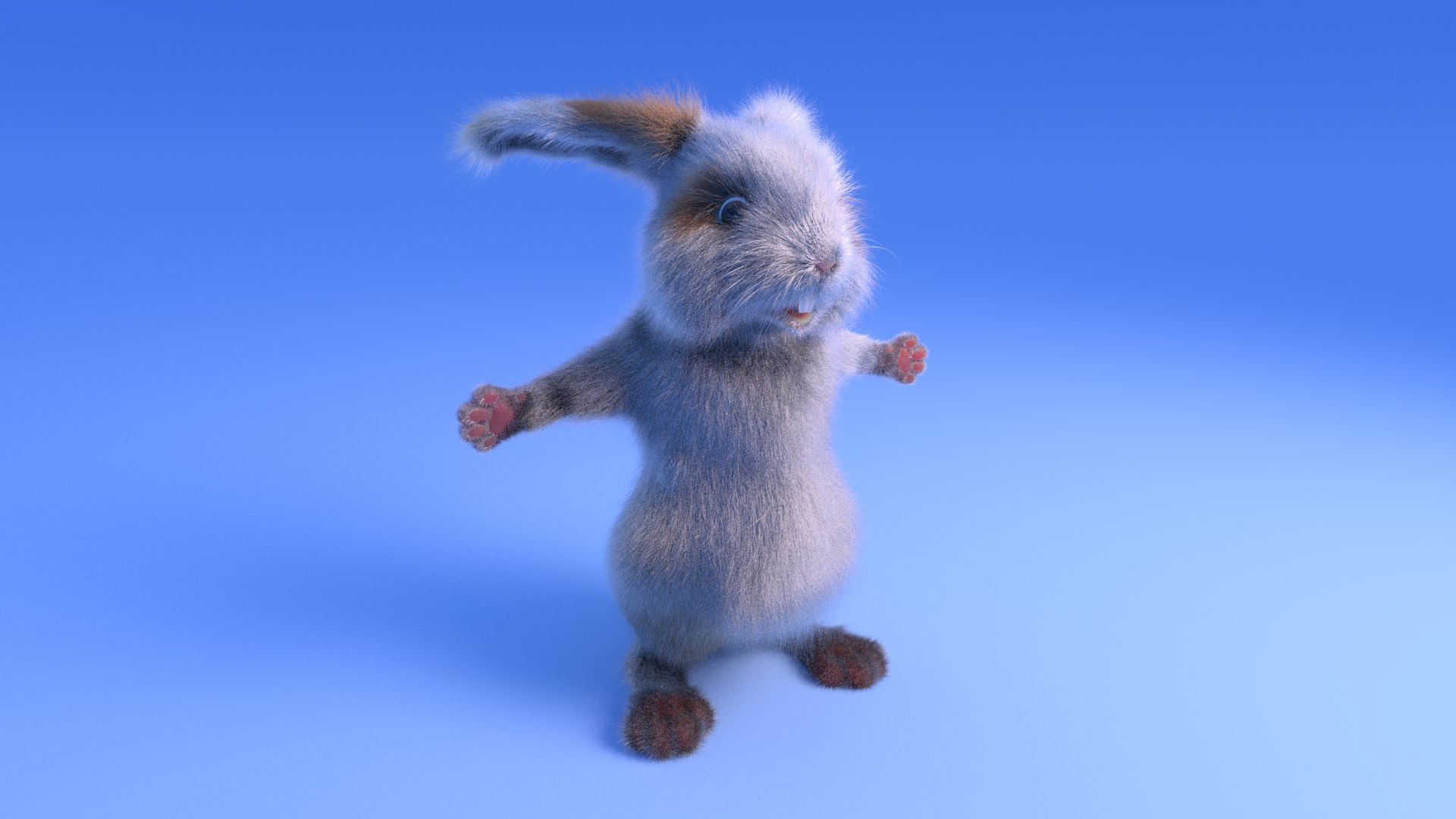 Kaninchen - Cartoon-Stil - manipuliert 3D-Modell - TurboSquid 2000999
