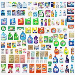 3D Detergent And Bath Clean Products