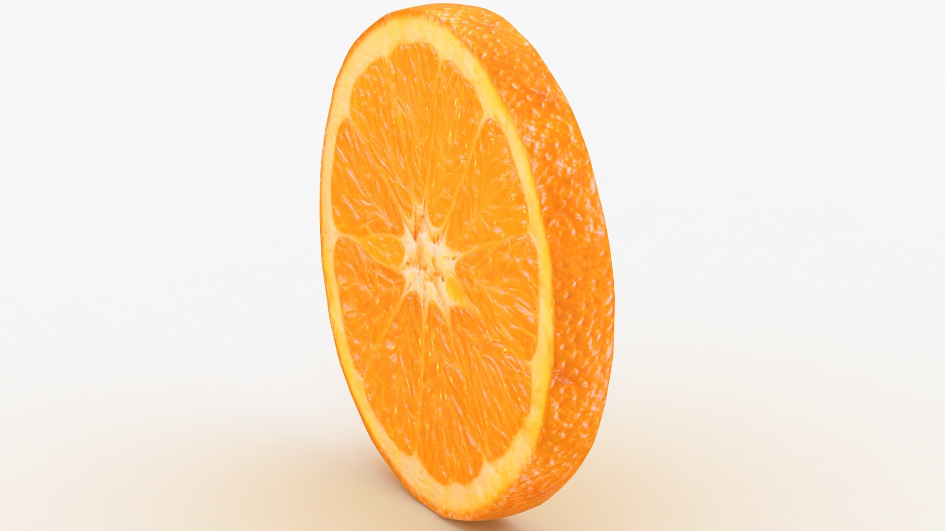 3D Realistic Orange Slice Model - TurboSquid 1490741