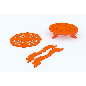 3D Teapoy Table Puzzle model