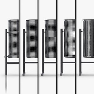Street Metal Bins Pack