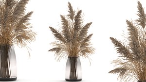Bouquet of dried flowers in a Vase 118 model