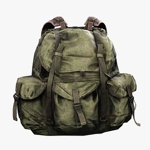 Military Tactical Backpack - Heavy-Duty Survival Gear 3D