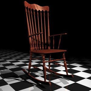 3d max rocking chair