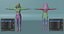 Modelo 3D E-girl manipulado