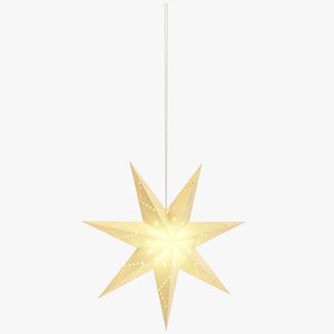 Hanging Christmas Paper Star V4 3D model