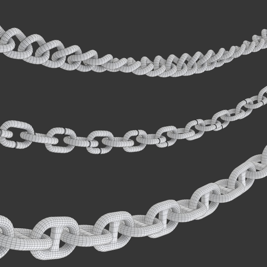 3D Model Chains Editing TurboSquid 1203417