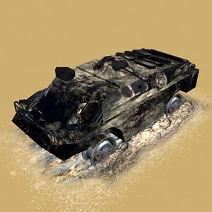 Destroyed BRDM3 high poly