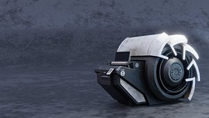 Sci fi Battle scared terminal computer model